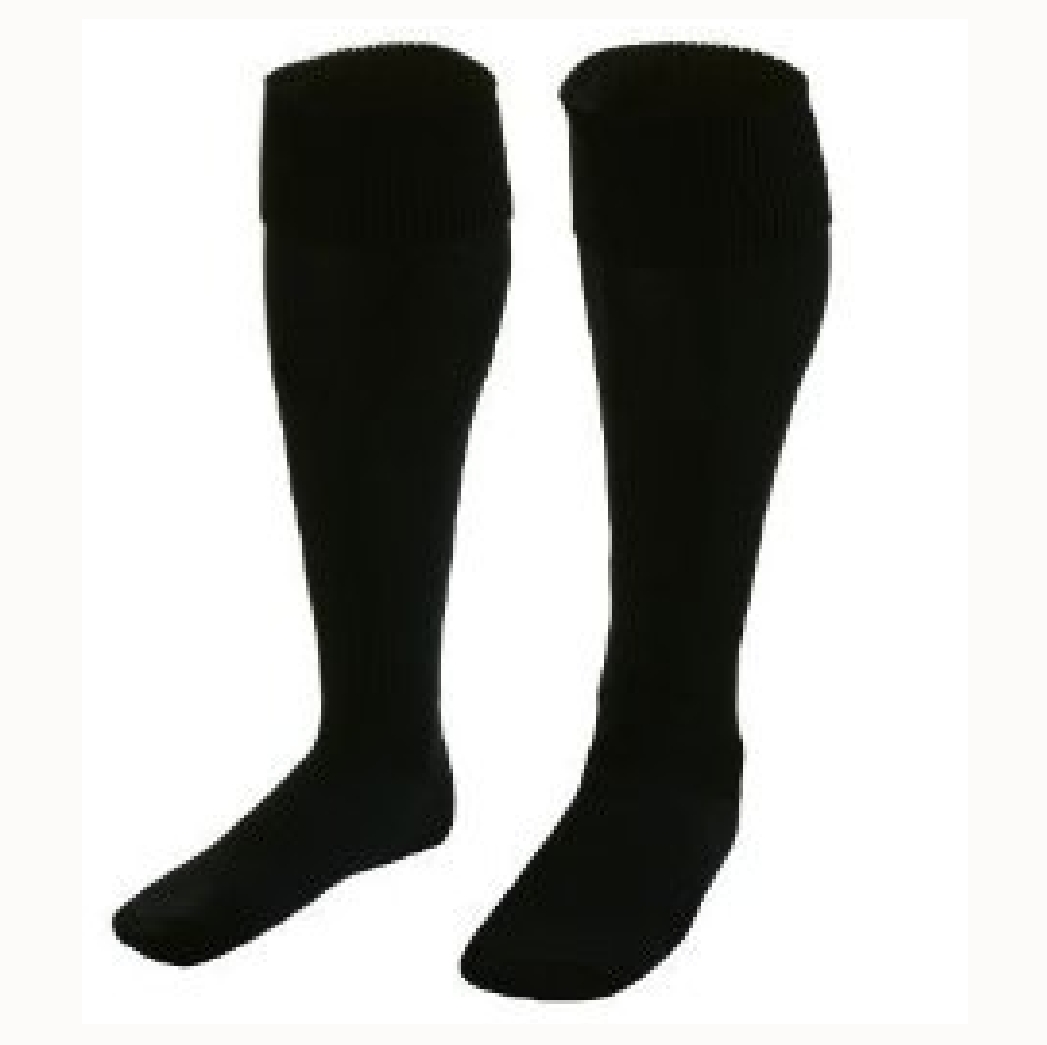 Sports Socks Black Crested School Wear
