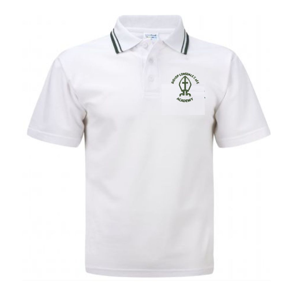 Bishop Lonsdale Tipped Polo – Crested School Wear