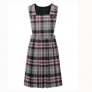 red tartan pinafore dress uk