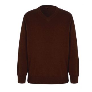 Knitted Brown Jumper – Crested School Wear