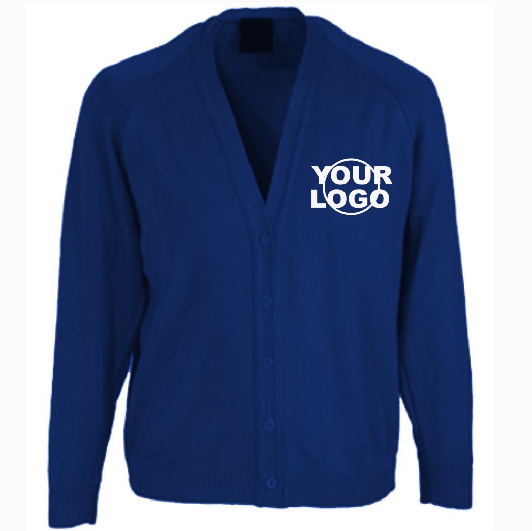 royal blue sweat cardigan