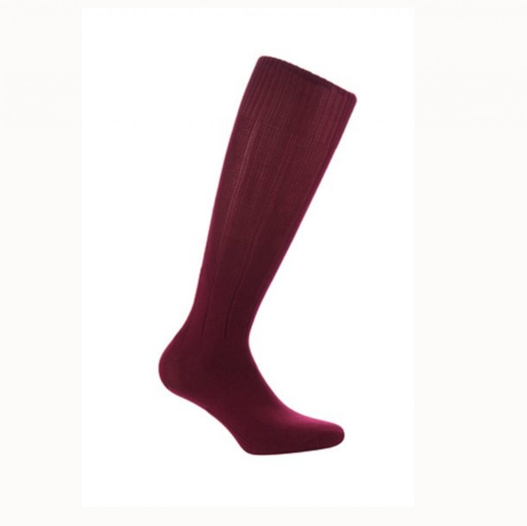 Maroon Football Socks Crested School Wear