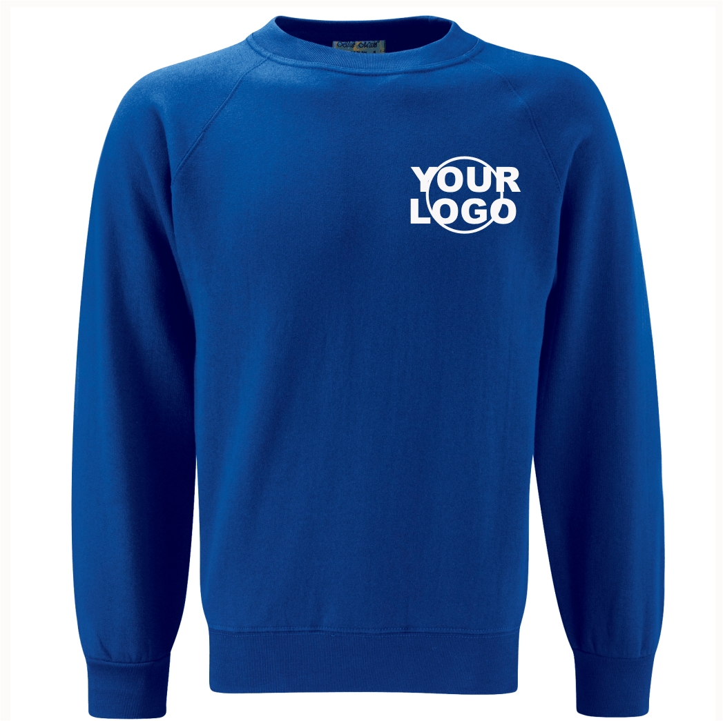 navy round neck school jumper