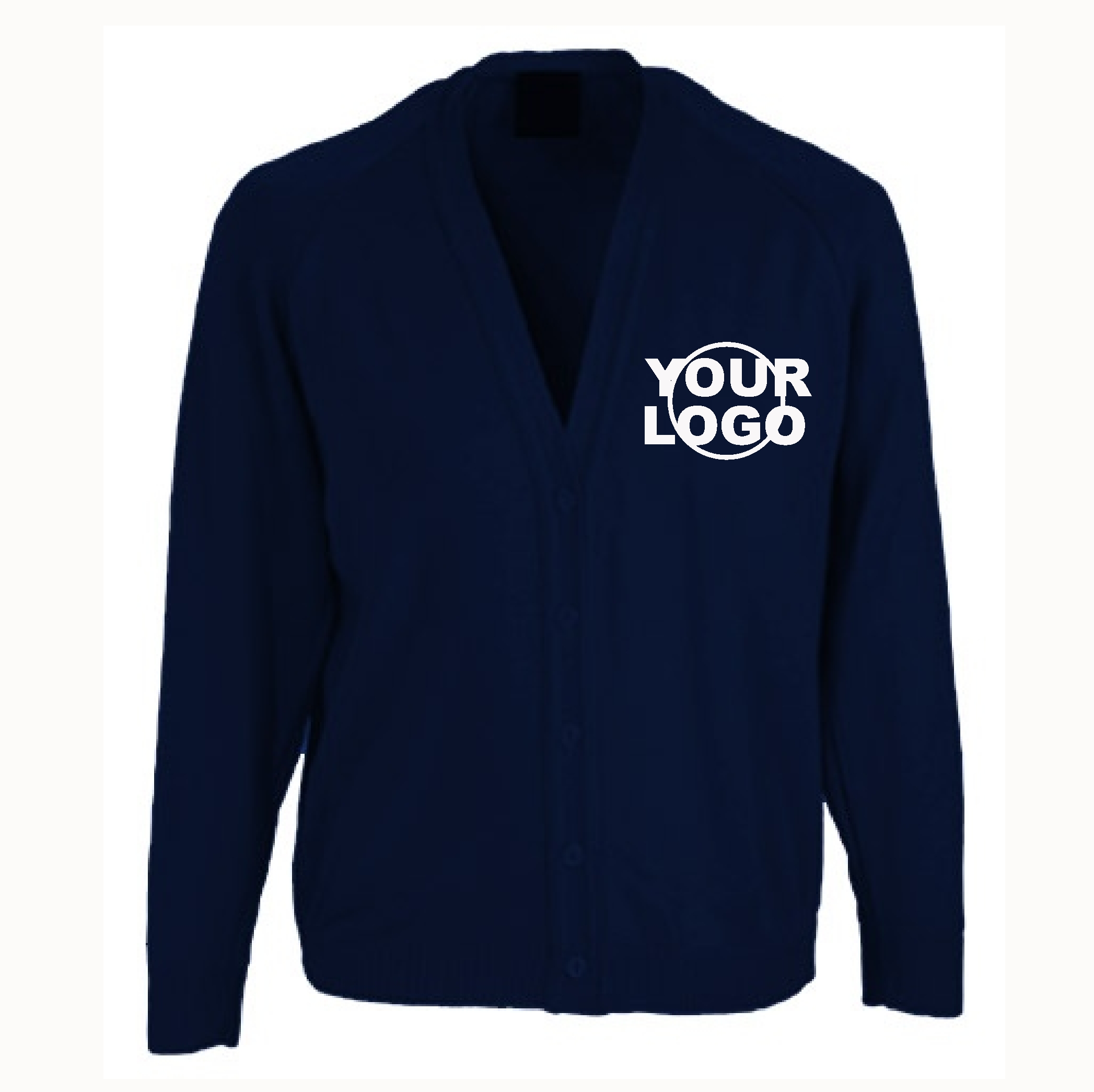 Villiers Primary Knitted Navy Cardigan Crested School Wear