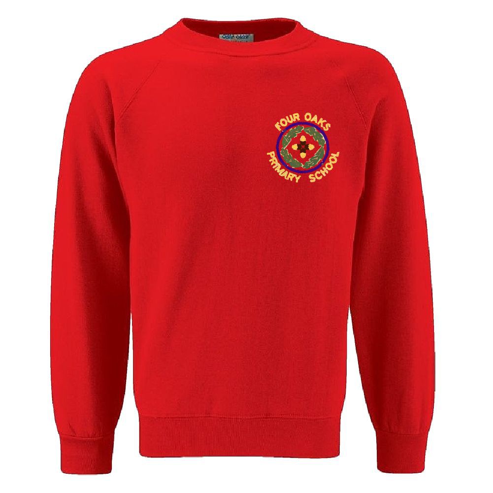 Four Oaks Primary Crew Neck Crested School Wear