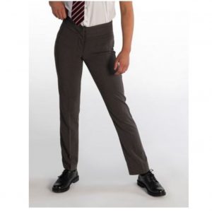 Slim Fit Girls Black Trousers