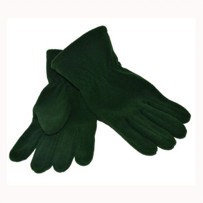 bottle green scarf and gloves