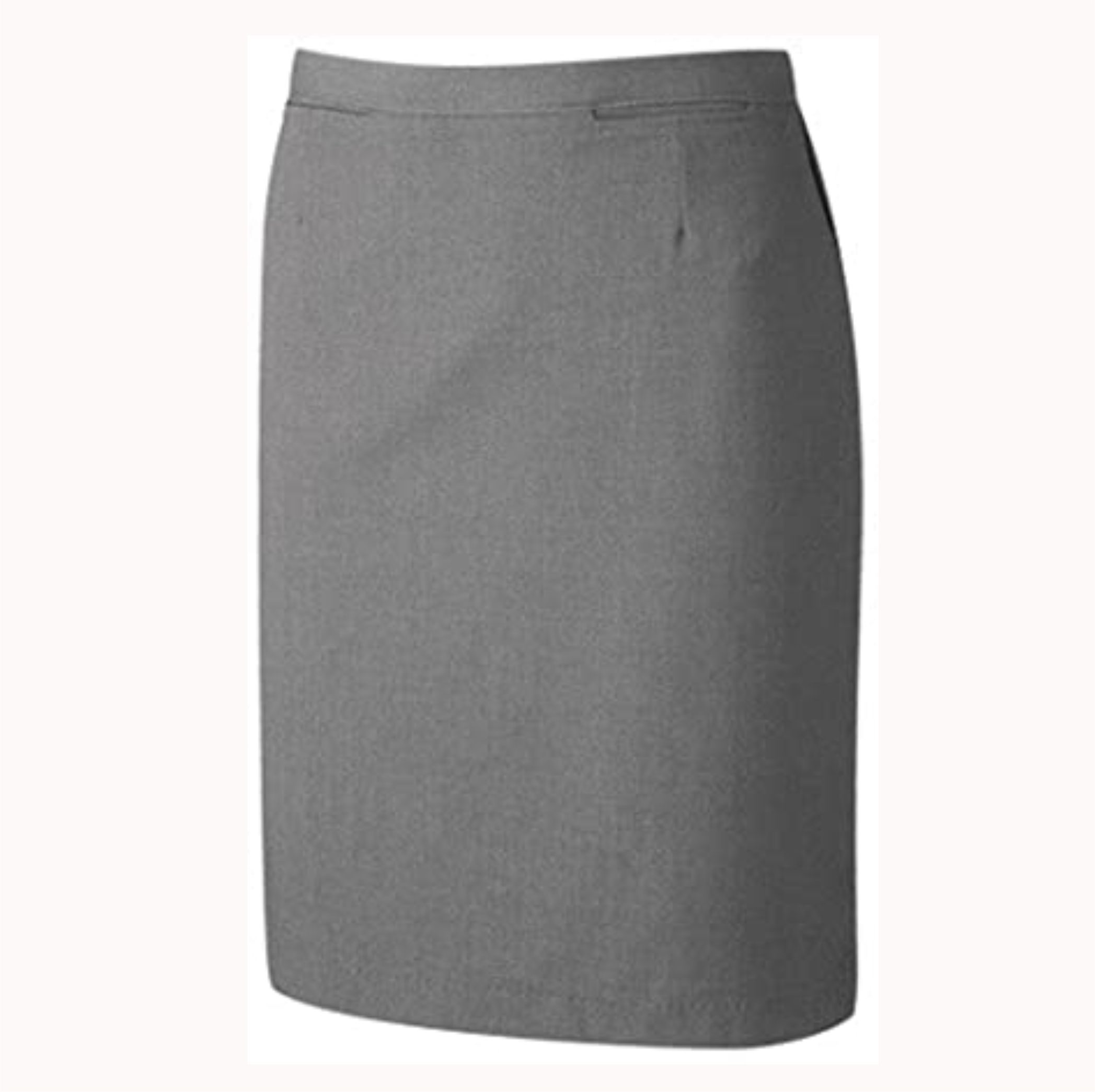 David Luke Grey Straight Skirt Crested School Wear