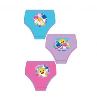 Girls Baby Shark 3 Pack Briefs – Crested School Wear