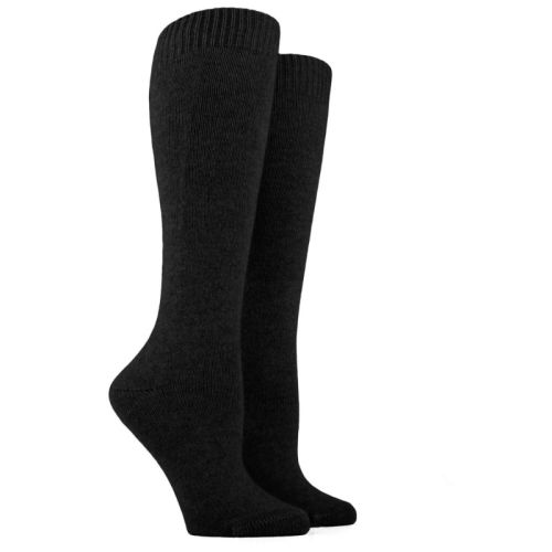 high knee socks black