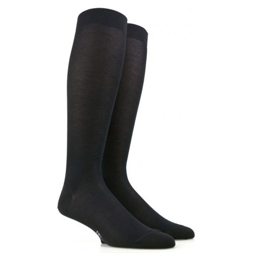 high knee socks black