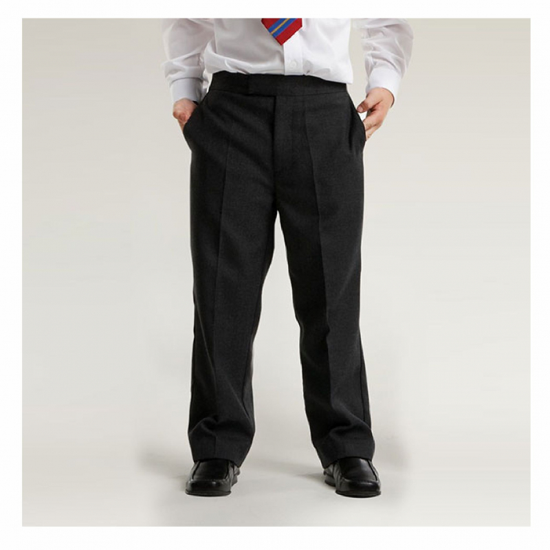 Boys Sturdy Fit Black Trousers