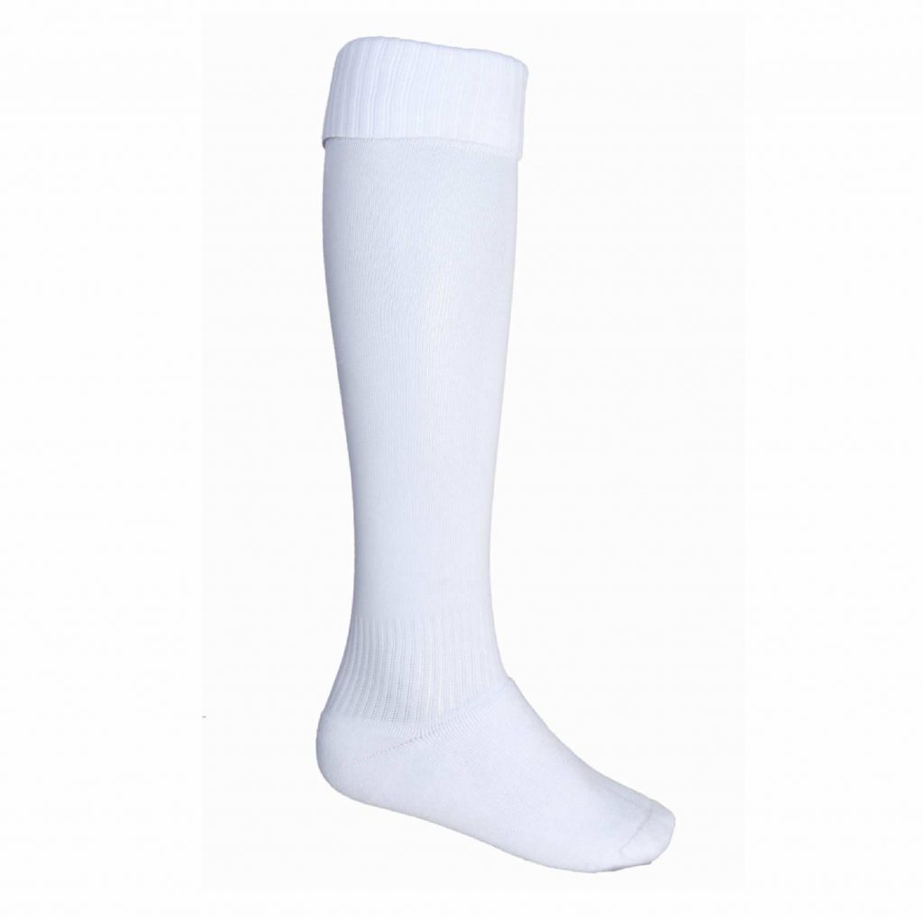 White Sports Socks Crested School Wear