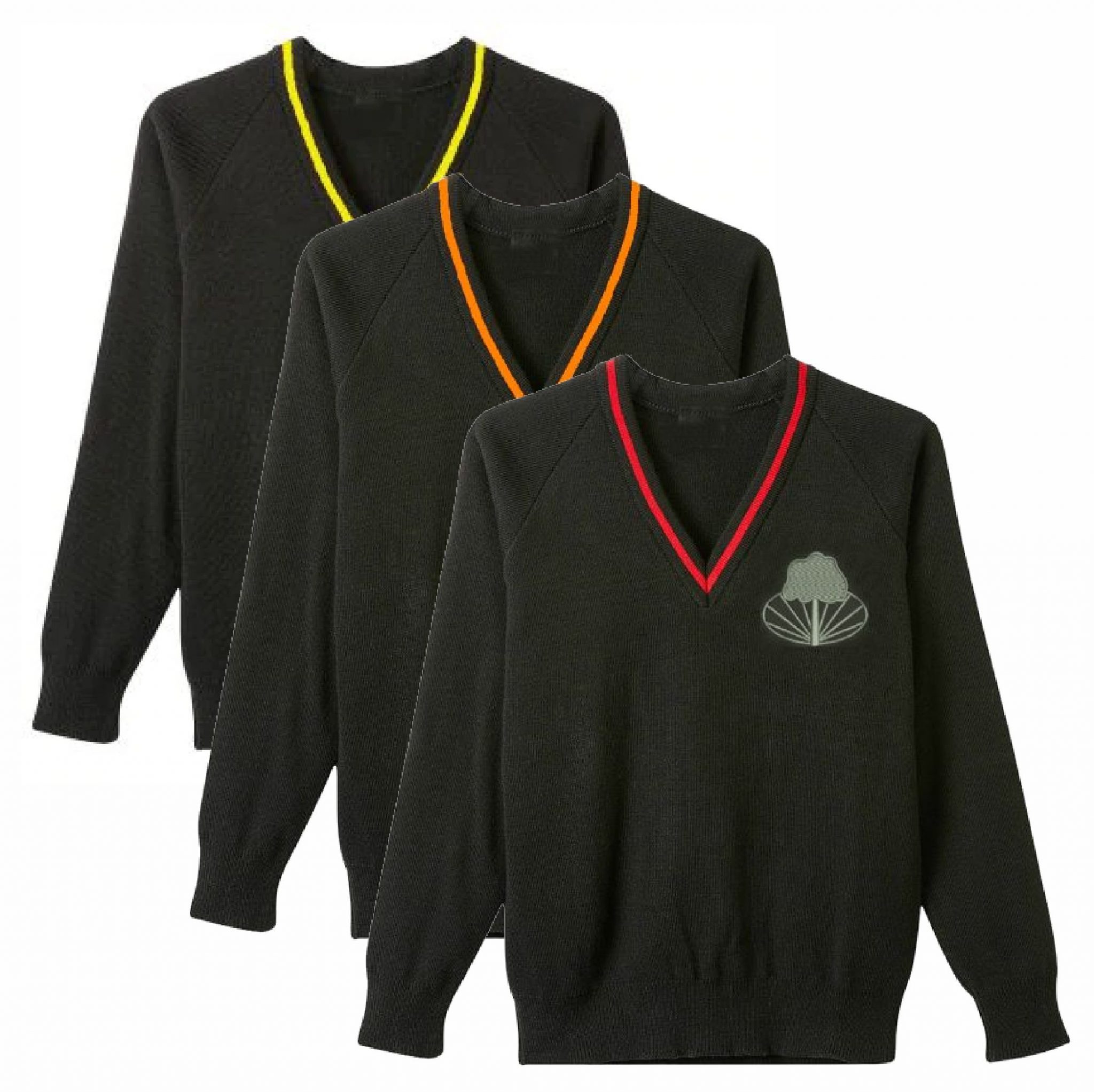 Stockland Green Knit House Jumper Crested School Wear